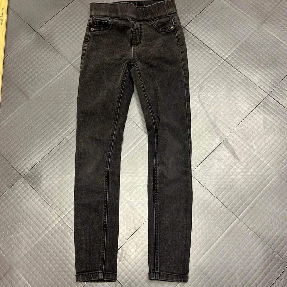 JUSTICE GIRLS 8 SLIM LEGGING JEANS BLACK
